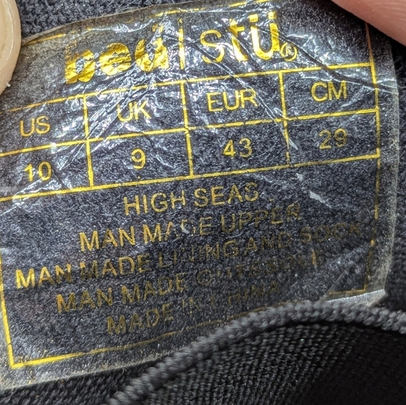 Bed Stu charcoal grey black lace up shoe 10 - Picture 8 of 9